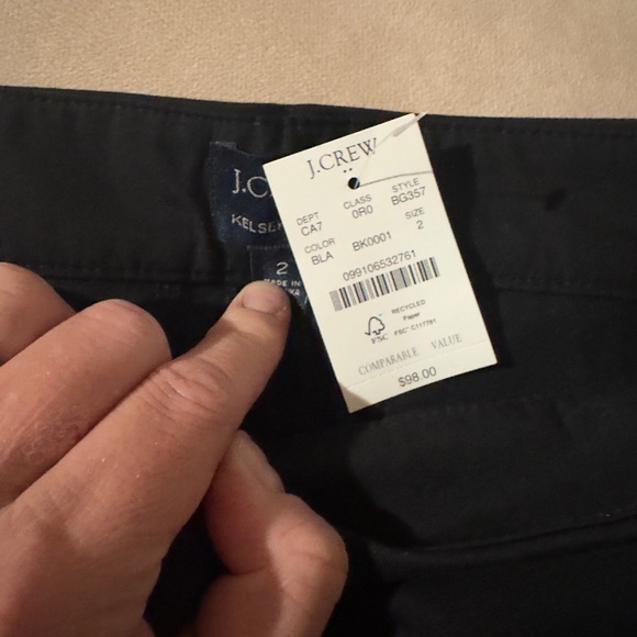 J. Crew Factory Kelsey flare pant • size 2 • CG357 • NWT • black - Picture 5 of 10